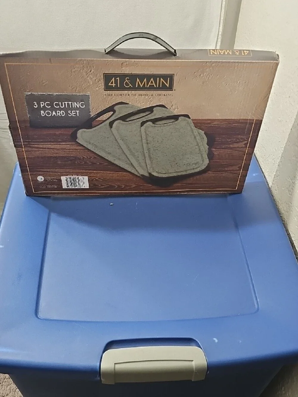Green 3-Piece Cutting Board Set with Non-Slip Handles